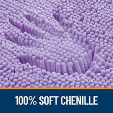 OLANLY Bathroom Rugs 44x24, Extra Soft Absorbent Chenille Bath Rugs, Rubber Backing Quick Dry, Machine Washable Bath Mats for Bathroom Floor, Tub and Shower, Home Decor Accessories, Lavender