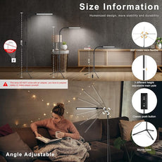 Led Floor Lamp for eyelash extensions Standing light Floor Lamps for Office Standing Lamp Brightness eyelash lamp tattoo Light Eye Caring Reading lamp for Bedroom makeup light lash light extension