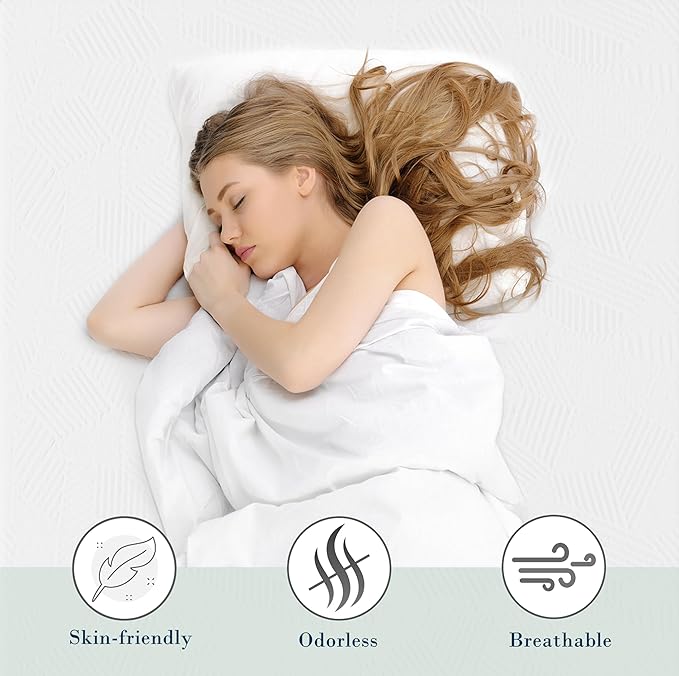 2 Inch Full Size Memory Foam Mattress Topper, Cooling Gel Bed Topper with Removable Cover, Soft & Pain Relief & Breathable, CertiPUR-US & Oeko-Tex Certified