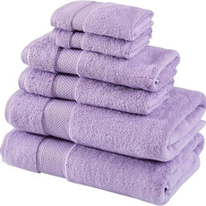 BAGNO MILANO Turkish Towels, Ultra Soft, Plush Luxury Turkih Cotton Bath Towels, Quick Dry Towel Set Made in Turkey (Lavender Purple, 2 Pcs Bath Towel Set)