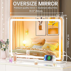 Hasipu Vanity Mirror with Lights, 31.5
