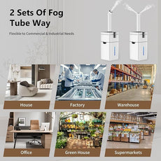 30L/7.93Gal Commercial Humidifier for Large Room 4200 sq ft, 3000mL/H Whole House Humidifiers with Supersized Cool Mist,Quiet Humidifiers for Bedroom, Home,Office, Plants, Warehouse