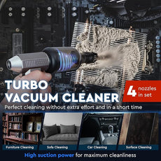 2in1 Electric Air Duster&Vacuum Cleaner - 150,000 RPM Compressed Air Duster with 4 Modes, Portable Air Blower & Rechargeable, Mini Blower for Computer, Keyboard, Electronics (Aircraft-Grade Aluminum)