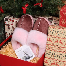 KuaiLu Womens Fluff Dual Memory Foam Slippers Ladies Cozy Arch Support Warm Scuff Slippers Slip on Comfy Winter House Shoes with Non-Slip Indoor Outdoor Hard Sole