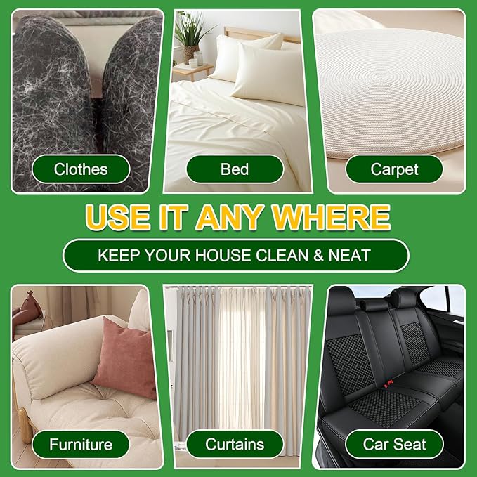 Lint Roller Pet Hair Value Pack of 250 Sheets, Extra Sticky Lint Remover for Dog & Cat Fur, Clothes, Furniture, Couches Reusable Lint Remover for Fuzz, Fluff & Hair (Blue)