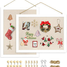 2-Pack Double-Sided Cork Board with Linen, 16