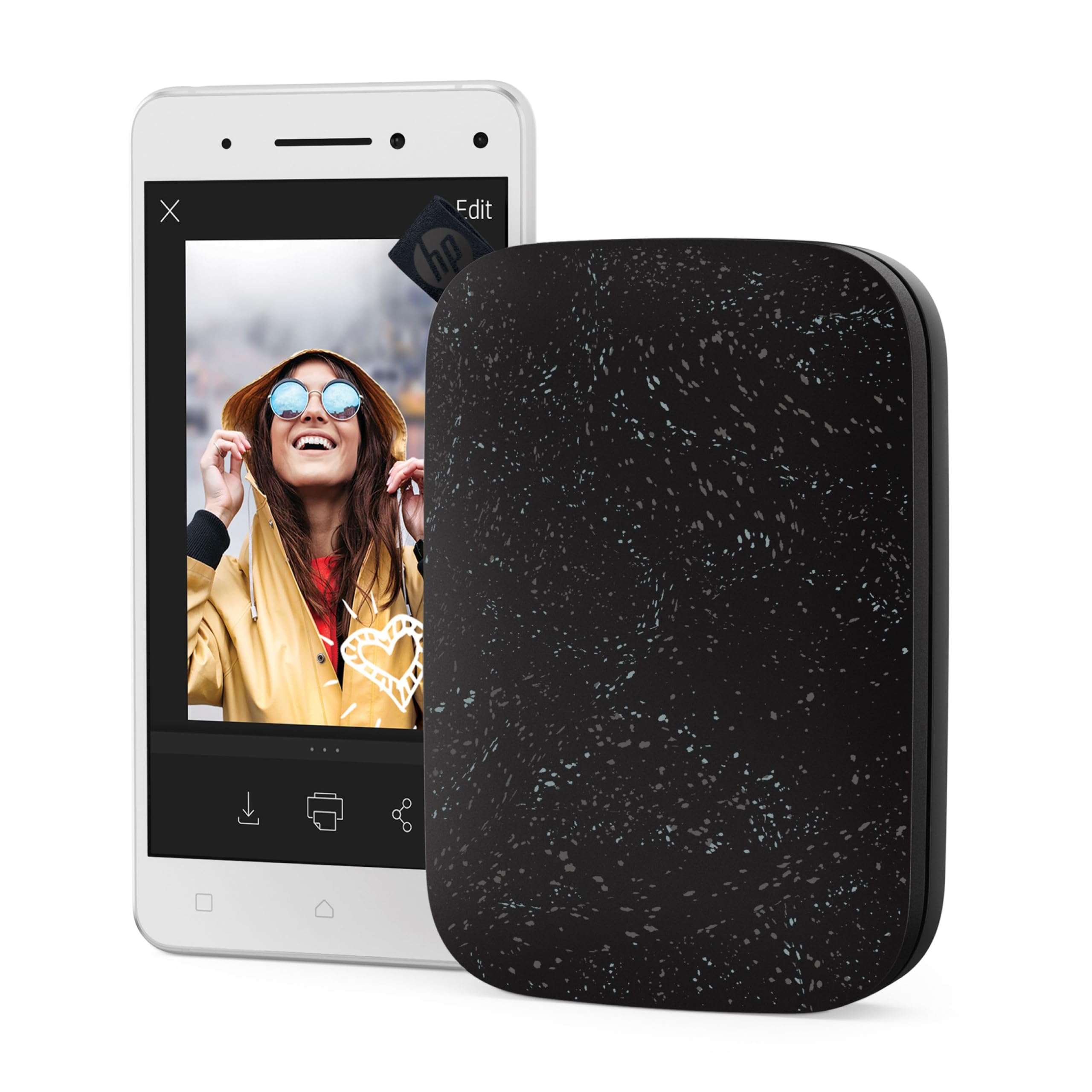 HP Sprocket Portable 2x3 Instant Photo Printer (Lilac) Print Pictures on Zink Sticky-Backed Paper from Your iOS & Android Device.