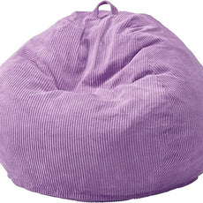 Hobestluk 2.5FT Bean Bag Chair Beanbags Small Bean Bag Chair with Filler Included Teardrop Bean Bag with Removable Cover for Bedroom Living Room (Small, Purple)