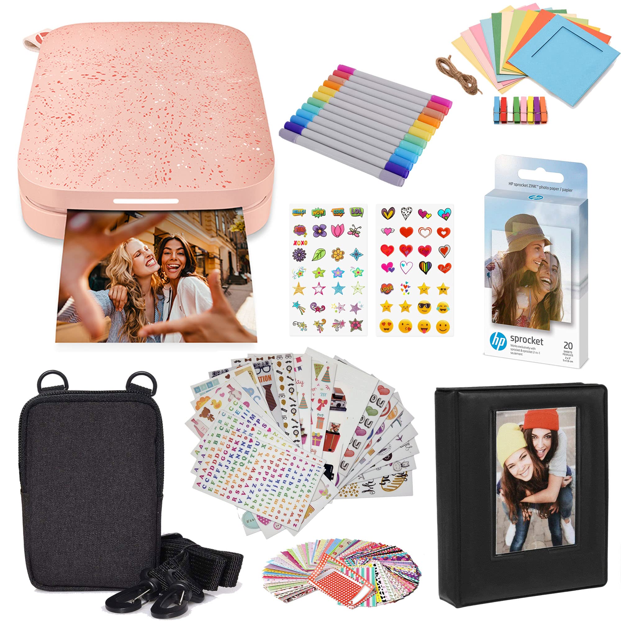 HP Sprocket Portable 2x3 Instant Photo Printer (Lilac) Print Pictures on Zink Sticky-Backed Paper from Your iOS & Android Device.