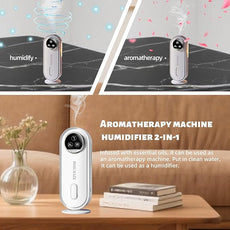 Waterless Essential Oil Diffuser for Home and Car Portable Aromatherapy Diffuser with 7 Mist Modes 1800mAh Rechargeable Battery Operated Scent Diffuser for Large Room Bedroom Office Bathroom