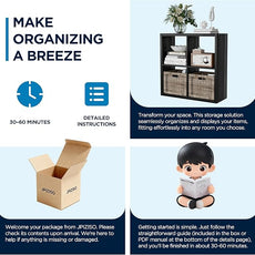 4 Cube Storage Organizer, 2x2 Cube Bookshelf, Cubby Storage Shelf, Wooden Organizer Shelf with Thickened Boards, for Closet Bedroom Home Office Living Room, 25.12