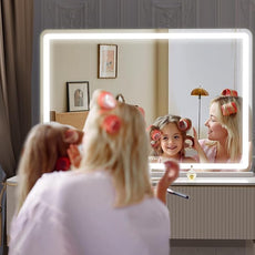 Hasipu Vanity Mirror with Lights and Bluetooth Speaker, 47.2