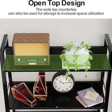 Himimi Black Ladder Bookshelf, 5 Shelf Bookcase Industrial Bookshelf Wood and Metal Bookshelves, Plant Flower Stand Rack Book Storage Shelves for Living Room, Bedroom, Home Office