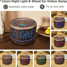 Diffusers for Essential Oils Large Room 600ml,Essential Oil Diffusers for Home with R/C,8/Set Oils Cool Mist Humidifier,7 Colors Lights & 3 Mist Mode Waterless Auto Off for Office Bedroom Decor Gifts