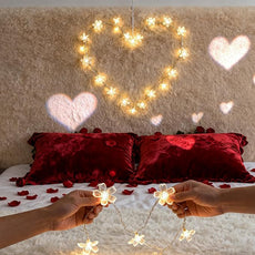 Fairy Flower String Lights Battery USB Operated, 10ft 30 LED Decorative Cute Cherry Blossom Floral Lamp for Bedroom, Christmas, Parties, Wedding, Centerpiece, Dorm Indoor Decoration (Warm White)