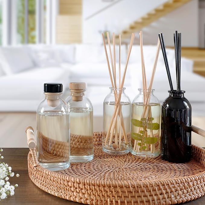 Urban Naturals Citrus Bliss Mandarin Orange & Grapefruit Essential Oil Reed Diffuser w/Real Orange! | Fresh Home Fragrance