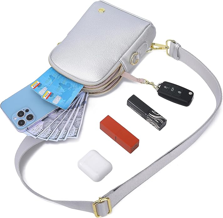 INICAT Travel Small Crossbody Sling Bags Women Cross Body Purses Passport Holder Vegan Leather Fanny Packs Birthday Gifts