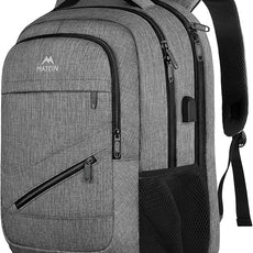 MATEIN 18 Inch Extra Large Laptop Backpack, 50 L Travel Backpack with Anti Theft Pocket & TSA Laptop Compartment for Men Women, Multiple Pockets Business Computer Carry On, Grey