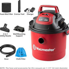 Vacmaster 2.5-Gallon 20V Cordless Wet/Dry Vac - DVOM202P 1101