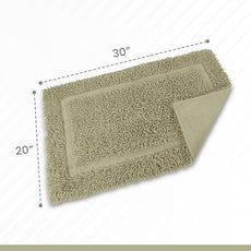 Martex 100% Cotton Ringspun Bath Rug Super Soft Super Absorbent Essential Bathroom Rugs Non-Slip Bath Mat Quick Drying Bath Mat Sea Green