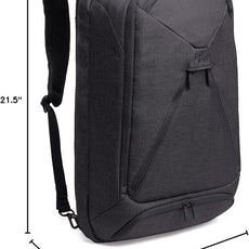 Knack Series 1 Laptop Backpack Fits up to 17 Inch - Knack Bags Carry-On Backpack, TSA Approved, Expandable Travel Backpacks With 4 Day Outfit Capacity (Stealth Black, Large)