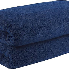 Cotton Paradise 100% Cotton 40x80 Oversized Bath Sheet, Extra Large Turkish Bath Towels for Bathroom, Navy Blue Bathsheet