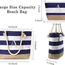 YOOLIFE Beach Bags for Women - Travel Canvas Beach Tote, Pool Waterproof Bag, Travel Essentials, Gifts for Women Birthday