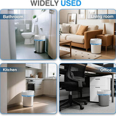 Charmount Small Trash Bags 4 Gallon, 200 Count Drawstring Mini Garbage Bags, Plastic Trash Can Liners for Bathroom Accessories, Bedroom, Dorm Room Essentials, Office