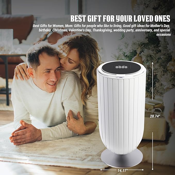 Phantomgogo Electric Towel Warmers for Bathroom Towel Heater Bucket Blanket Warmers for Home Bathrobes Warmer 27L Large Towel Warmer Bucket with Rapid Heating Technology (White)