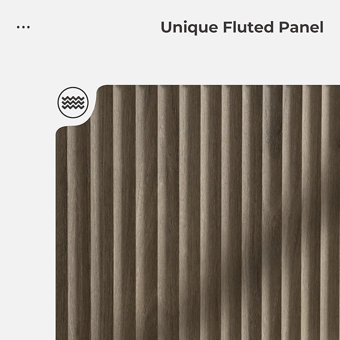 SICOTAS Buffet Cabinet with Storage Accent Sideboard with 6 Doors Modern 93.2" Credenza Fluted Buffet Table Media Console Cabinet Entryway Cabinets for Living Room Kitchen Dining Room Hallway