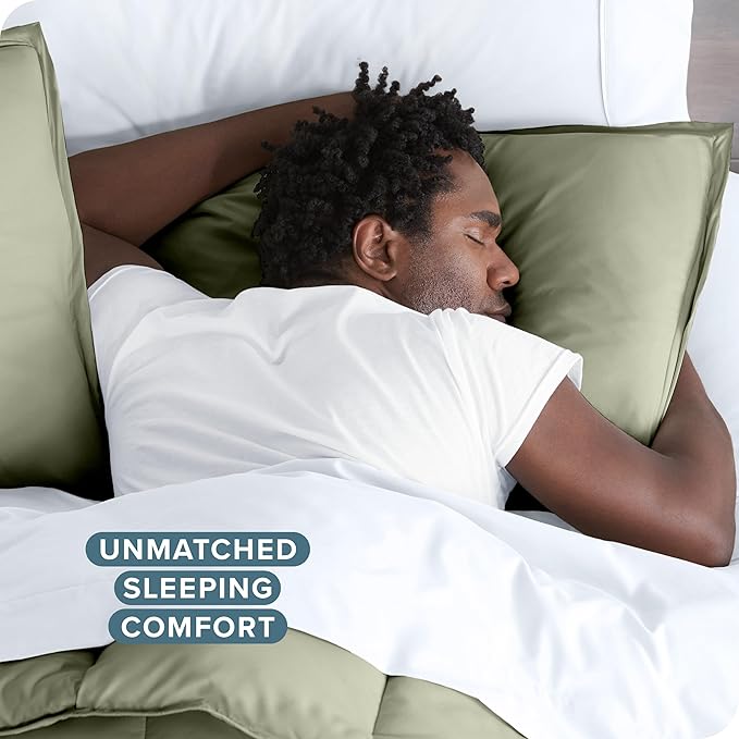 Bare Home Bedding Duvet Cover Full Size - Premium 1800 Super Soft Collection - Lightweight, Cooling - Soft Breathable Bedding Duvet Cover (Full, Sage)