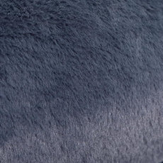 HollyHOME Lazy Chair with Foldable Ottoman, Accent Comfy Lounge Armchair and Folding Footrest Stool, Leisure Sofa Reading Chair and Footstool for Living Room, Bedroom, Dorm,Faux Fur Navy Blue