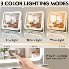 ROLOVE Lighted Makeup Mirror, 17