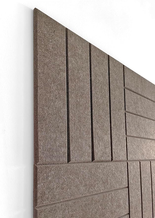Felt Bulletin Board Tiles | Modern Cork Board Alternative | Large Cork Boards for Walls | Aesthetic Felt Wall Panels for Office & Home Decor | Pinboard & Photo Board (12-Pack) | Desert Palm