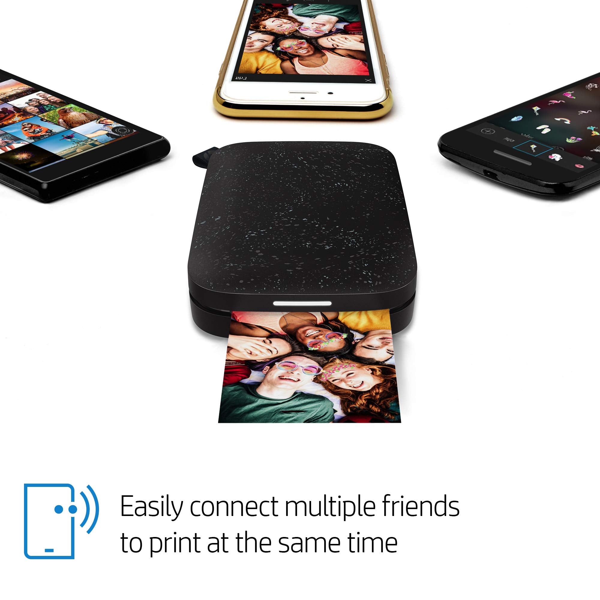 HP Sprocket Portable 2x3 Instant Photo Printer (Lilac) Print Pictures on Zink Sticky-Backed Paper from Your iOS & Android Device.