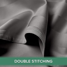 Pure Bamboo King Sheets, Genuine 100% Organic Viscose Derived from Bamboo Bed Sheet Set, Luxuriously Soft & Cooling, Double Stitching, 2 Year Quality Promise (King, Jacquard Stone)