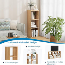 3 Cube Storage Organizer Single Row, Cube Shelf with Heavy-Duty Thick Boards, 13.31