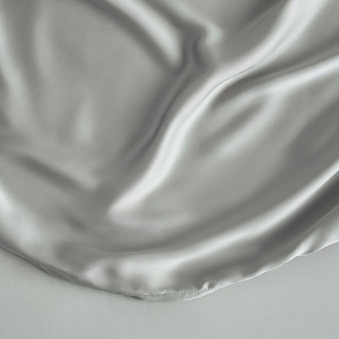 DOZ Duvet Cover Set, 100% Viscose derived from Bamboo, Organically Grown, Buttery Soft, Cooling Duvet Covers, High GSM, 1 Duvet Cover and 2 Pillowcases, 90"x90" (Dove, Full/Queen)