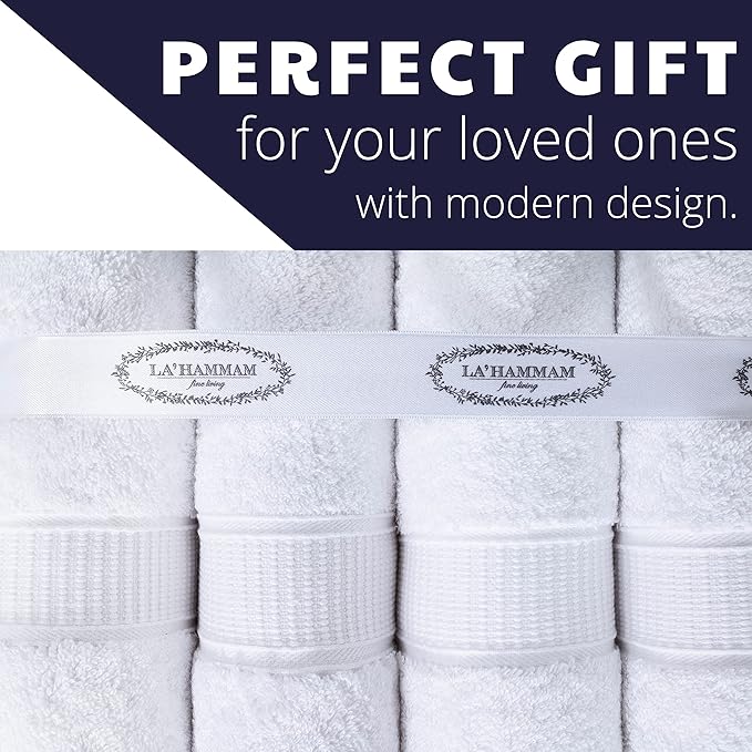 Personalized Bath Sheet Towels for Bathroom, Hotel, Spa, Pool, College Dorm, Super Soft, Highly Absorbent Turkish Cotton Monogrammed Oversized Towel 40" x 80" Extra Large Jumbo Bath Sheets, White