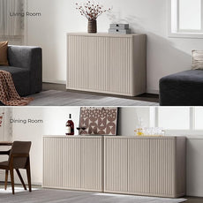 SICOTAS Buffet Cabinet with Storage Accent Sideboard with 3 Doors Modern 46.6