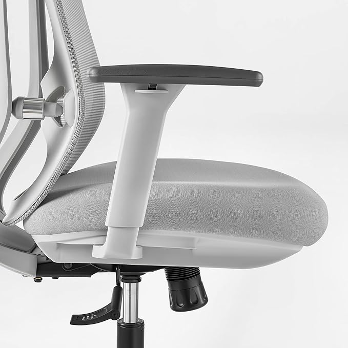EUREKA ERGONOMIC OC75 Mesh Office Chair, Ergonomic Office Chair with Lumbar Support, Home Office Desk Chairs with 3D Armrests and Headrest, Computer Desk Chair, Grey