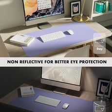 YSAGi Double-Sided Desk Mat, Eco Cork & Leather Desk Protector, Large Mouse Pad & Writing Pad for Office/Home (23.6