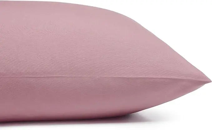 Amazon Basics Lightweight Microfiber 3-Piece Bed Sheet Set, Rose, Solid, Twin XL AmazonBasics