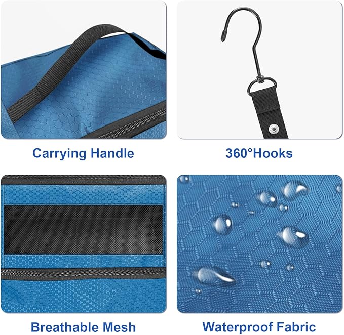 Suitcase Organizer, Travel Luggage Organizer Portable Hanging Travel Shelves Collapsible Hanging Packing Cubes for Carry on Suitcase