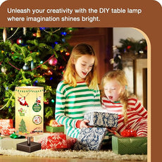 aooshine Brown Small Table Lamp - Bedside Lamp for Bedroom, Minimalist Nightstand Lamp with Square Shade, Desk Lamp for Kids Room