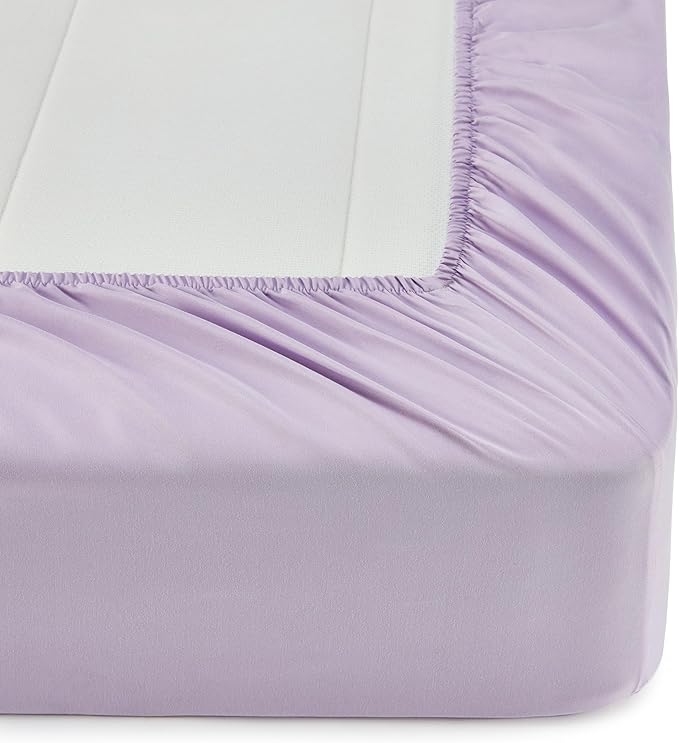 Amazon Basics Microfiber Kids' Bed-in-a-Bag 7-Piece Bedding Sheet and Comforter Set, Full/Queen, Unicorn Print