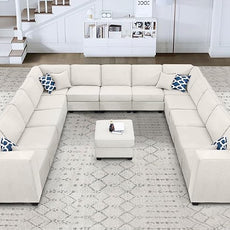 Legend Vansen Modular Sectional Sofa L Shaped Couch with Ottoman Modern Reversible Corner Sectional Couch for Living Room