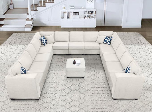 Legend Vansen Modular Sectional Sofa L Shaped Couch with Ottoman Modern Reversible Corner Sectional Couch for Living Room