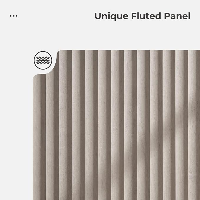 SICOTAS Buffet Cabinet with Storage Accent Sideboard with 3 Doors Modern 46.6" Wide Credenza Fluted Buffet Table Media Console Cabinet Entryway Cabinets for Living Room Kitchen Dining Room Hallway