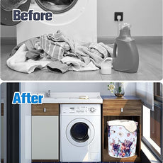 Highland Cow Laundry Basket Cow Animal Foldable Oxford Cloth Funny Tote Bag Laundry Hamper Clothes Storage Bucket Organizer For Bathroom/Laundry Storage/Bedroom 17.7x13.7 Inch